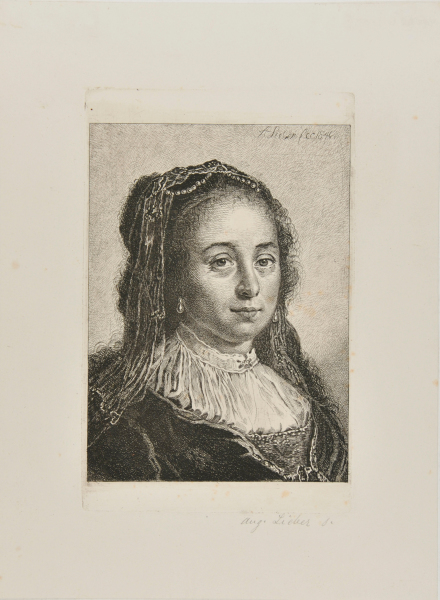 YOUNG WOMAN WITH PEARLS IN HER HAIR