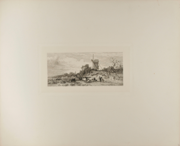 LANDSCAPE WITH CATTLE AND A WINDMILL
