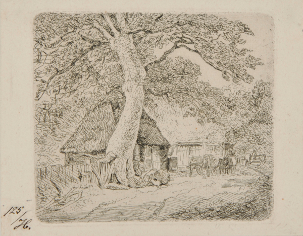 LANDSCAPE WITH COTTAGE