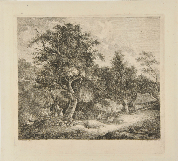 LANDSCAPE WITH AN APPROACHING HERD
