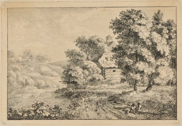 Plate from “Sammlung Radirter Blaetter von Nathe” (Leizpig: Rostische Kunsthandlung, 1808)