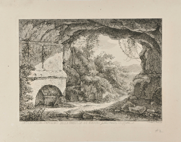 Interior of the Tomb of the Nasoni, on the Strada de Termi