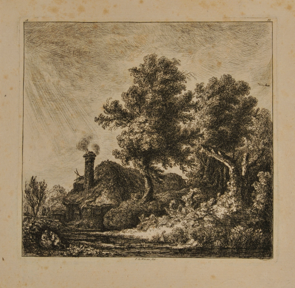 COTTAGE BENEATH LARGE TREES