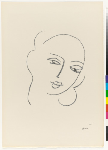 STUDY FOR THE "VIRGIN", FACE, CHAPEL OF VENCE