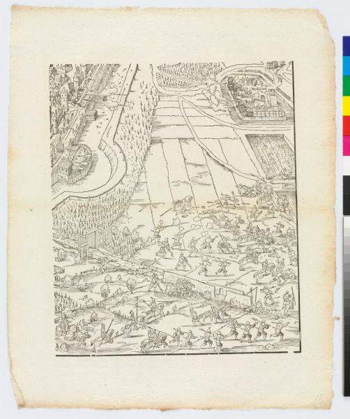 PLATE FROM THE SERIES "SIEGE OF FRANKFURT"