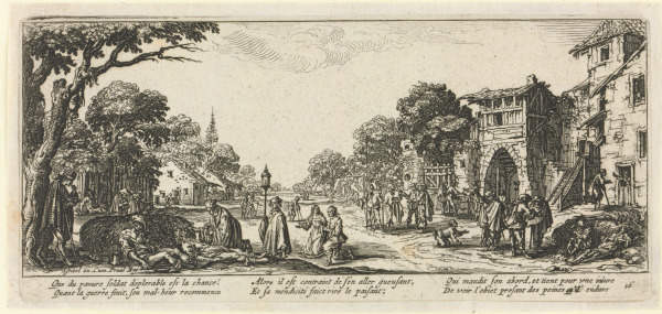 DYING SOLDIERS BY THE ROADSIDE