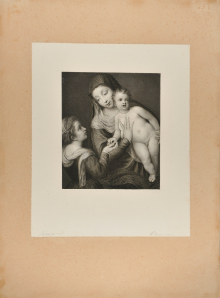 THE VIRGIN AND CHILD WITH FEMALE SAINT