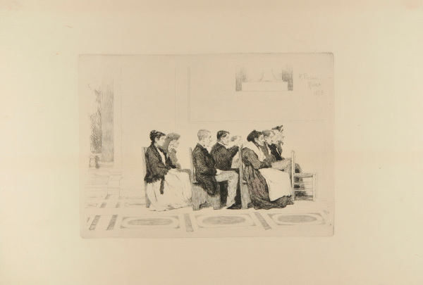 A GROUP OF PEOPLE AT DEVOTIONS