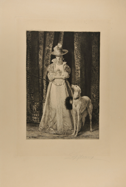 THE LADY WITH THE GREYHOUND