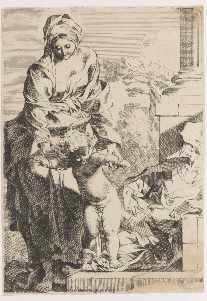 THE CHRIST CHILD TRAMPLING ON SIN