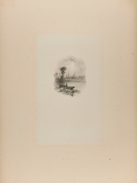 MAN FISHING FROM BOAT ON RIVER