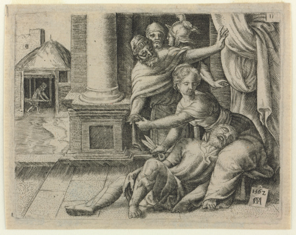 DELILAH CUTTING OFF SAMSON'S HAIR