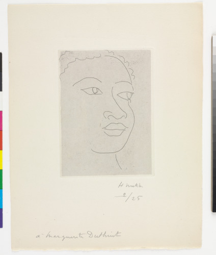 MARTINIQUAISE, STUDY FOR "FLEURS DU MAL"