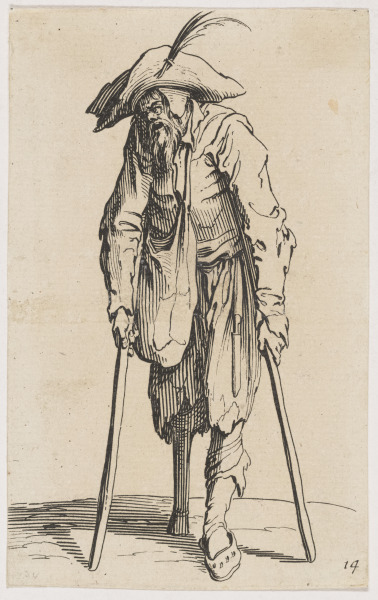 THE BEGGAR WITH THE WOODEN LEG