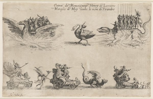 ENTRY OF MONSEIGNEUR HENRY DE LORRAINE, MARQUIS DE MOY, UNDER THE NAME OF PIRANDRE