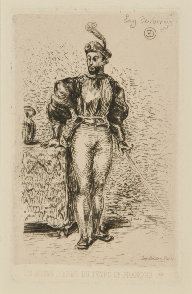 AN ARMED SOLDIER FROM THE TIME OF FRANÇOIS I