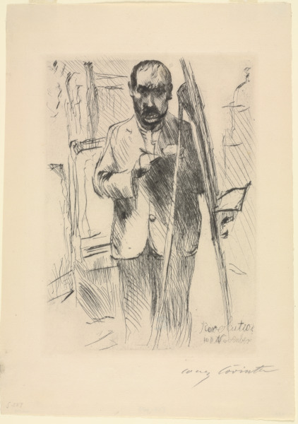 SELF-PORTRAIT WITH EASEL