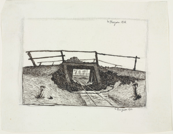LANDSCAPE WITH SMALL BRIDGE
