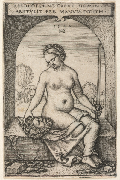 JUDITH SEATED IN AN ARCH