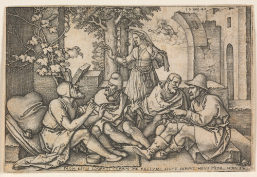 JOB CONVERSING WITH HIS FRIENDS