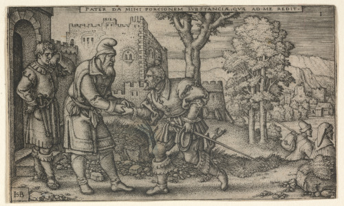 THE PRODIGAL SON TAKING LEAVE OF HIS FATHER