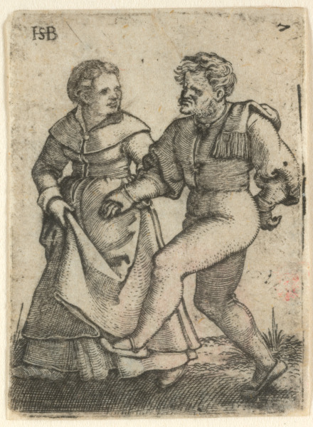 A COUPLE DANCING TO THE LEFT