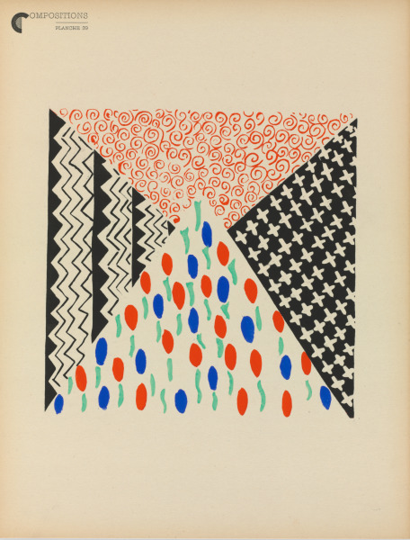 PLATE 39 FROM THE PORTFOLIO "COMPOSITIONS, COLORS, IDEAS"