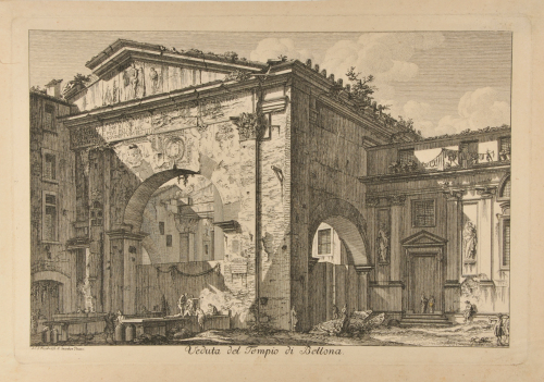 VIEW OF THE TEMPLE OF BELLONA, ROME
