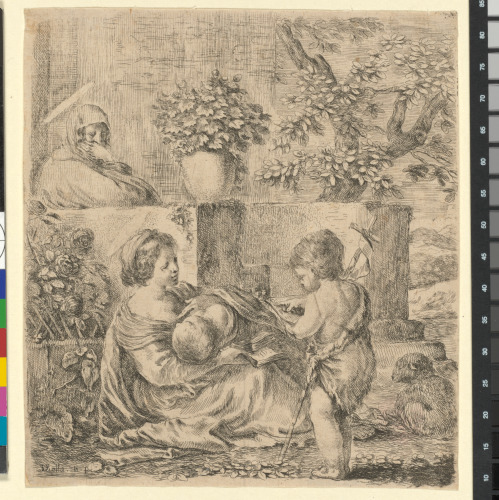 THE VIRGIN AND CHILD, WITH ELIZABETH AND THE INFANT ST. JOHN