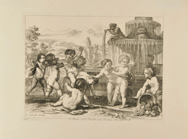 CHILDREN PLAYING AROUND A FOUNTAIN