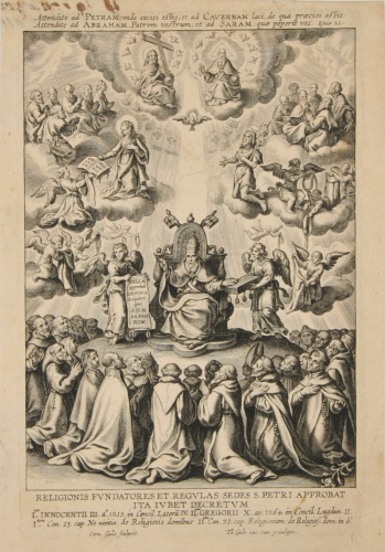 SAINT PETER RULING THE FATHERS OF THE CHURCH