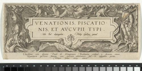 Title plate for the series “Venationis, piscationis, et avcvpii typi”