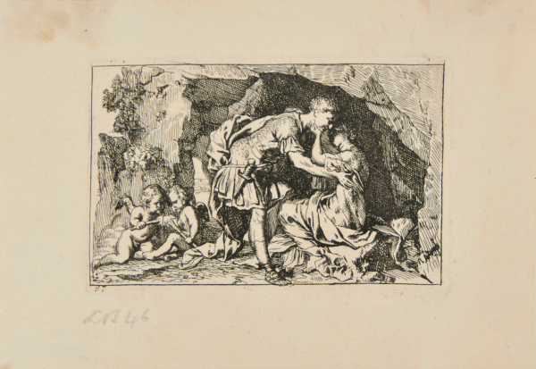 Six Illustrations from the Story of Dido and Aeneas: The Lovers in the Cave