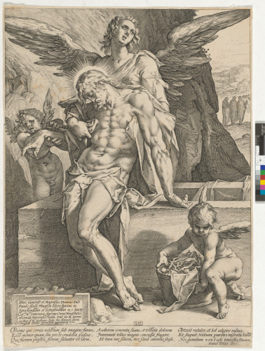 THE BODY OF CHRIST SUPPORTED BY AN ANGEL