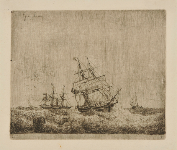 THREE SAILING VESSELS