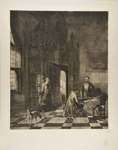 TWO OFFICERS EXAMINING A MAP