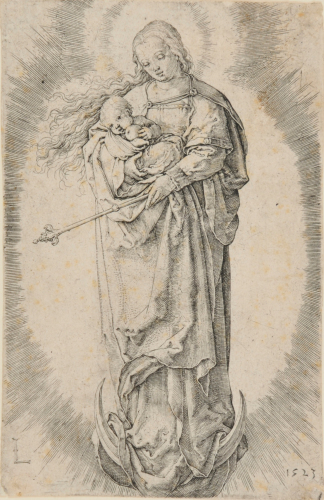 THE VIRGIN WITH CHILD ON THE CRESCENT