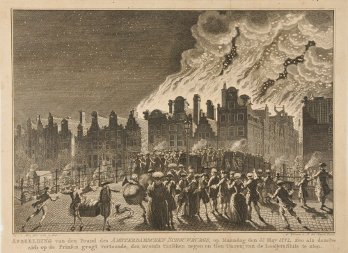VIEW OF THE BURNING OF THE AMSTERDAM THEATER, ON MONDAY, 11 MAY 1772