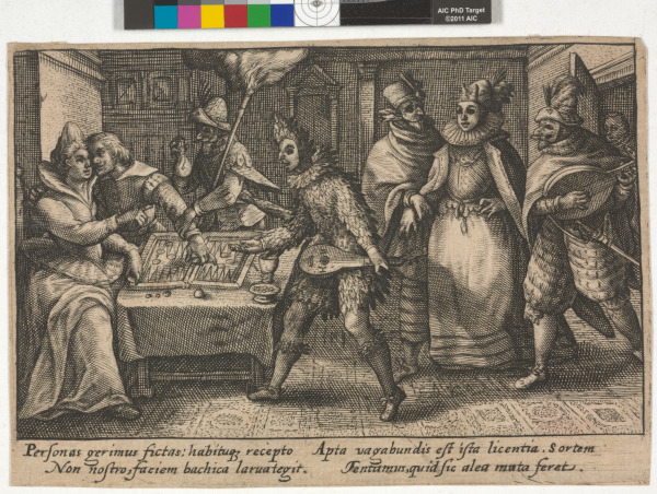 A COUPLE PLAYING BACKGAMMON