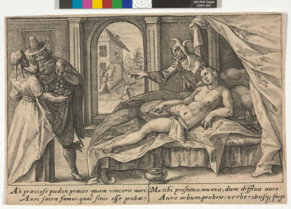 NUDE WOMAN RECUMBENT ON A BED