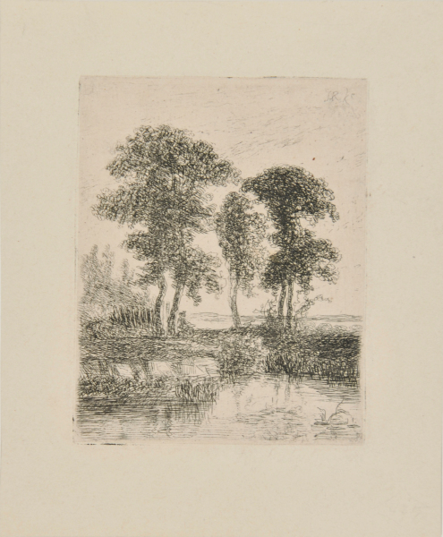 LANDSCAPE WITH FIVE TREES