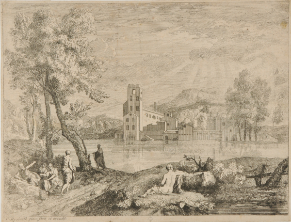 LANDSCAPE WITH NUDE WOMAN