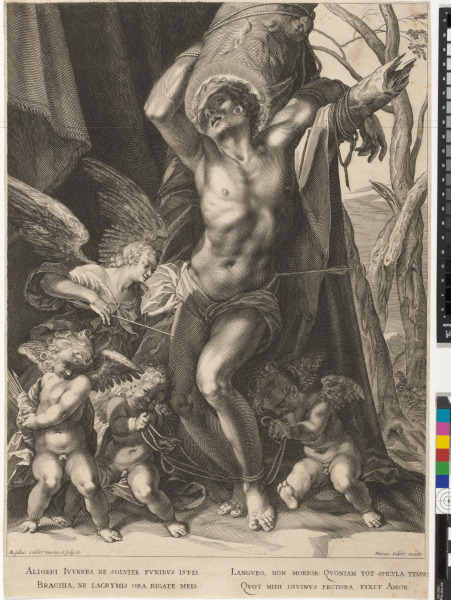 SAINT SEBASTIAN TIED TO A TREE