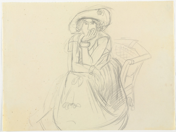 STUDY FOR "THE YELLOW DRESS"