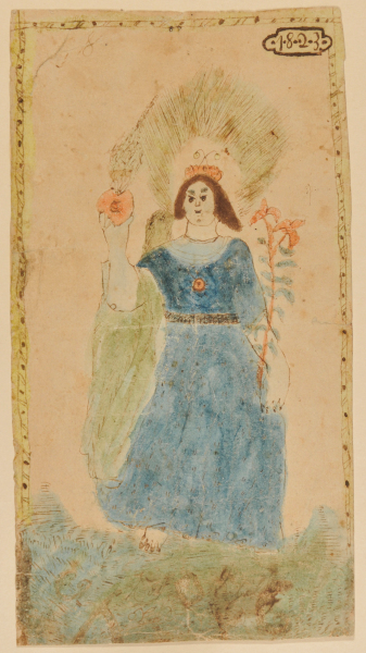 BOOKPLATE WITH ANGEL (?)