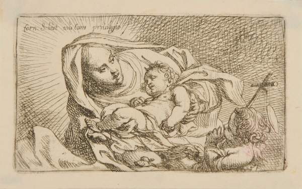 VIRGIN AND SLEEPING CHILD, WITH SAINT JOHN AT RIGHT
