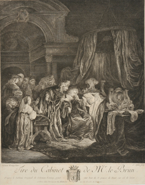 MOTHER MOURNING AT THE DEATHBED OF HER CHILD