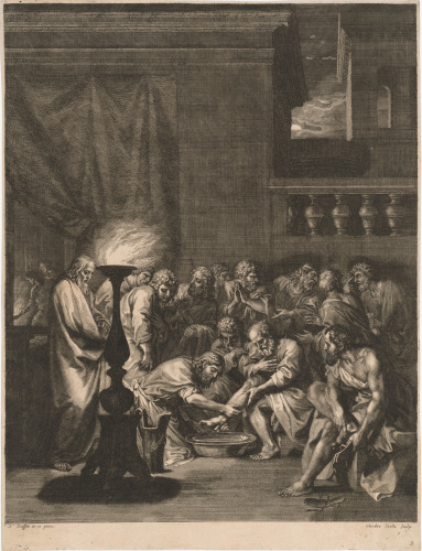 CHRIST WASHING THE FEET OF HIS DISCIPLES