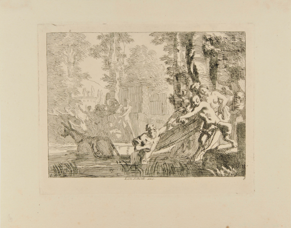 SILENUS PULLED OUT OF THE WATER