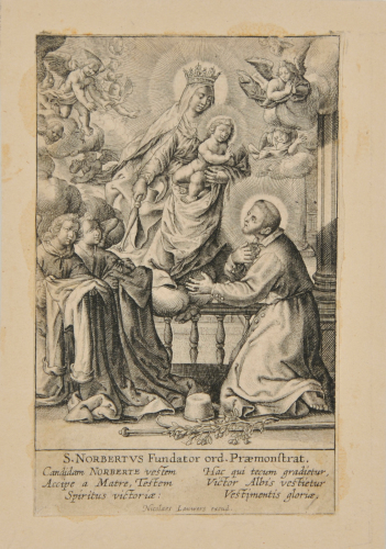 VIRGIN AND CHILD WITH SAINT NORBERT AND ANGELS